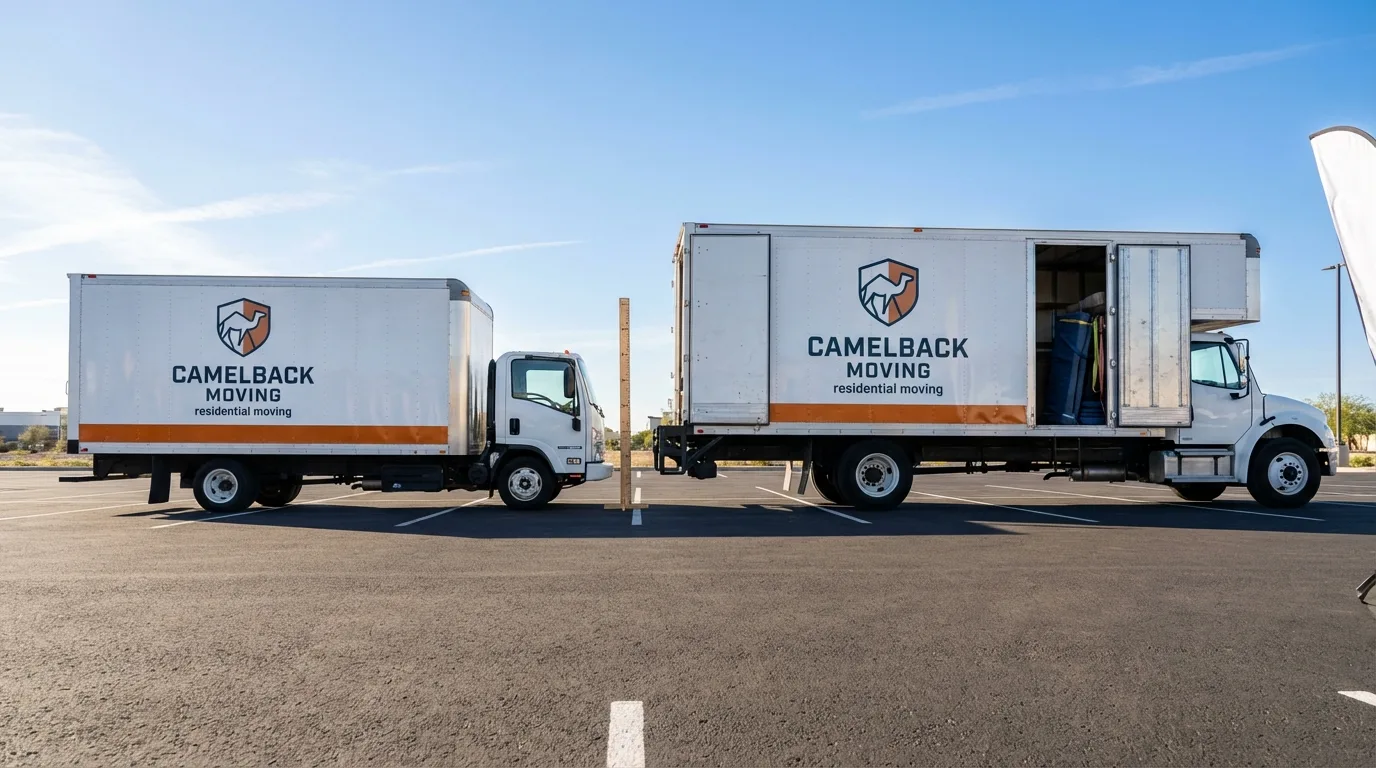Moving truck size capacity guide in Cascade
